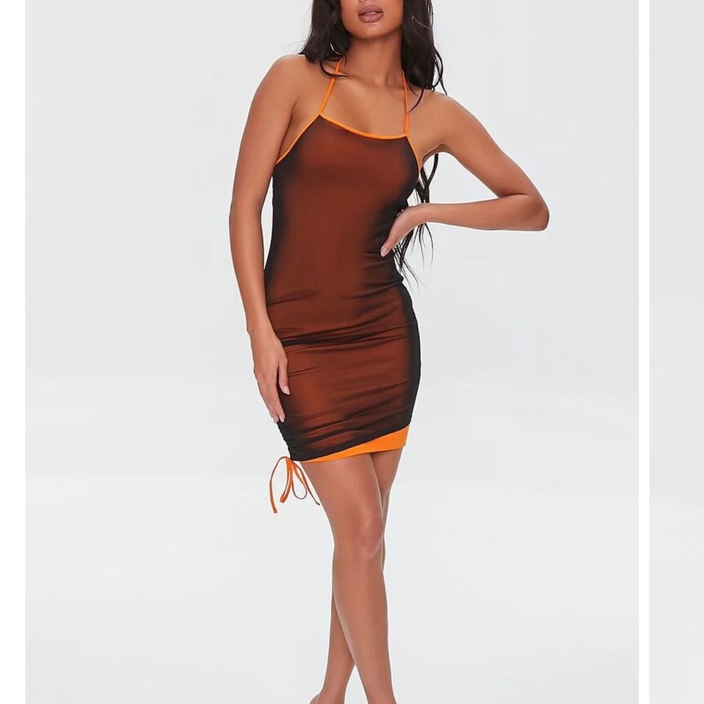 Sale!! Mesh Halter Mini Dress Size Small New W/out Tags Halloween Style Sexy